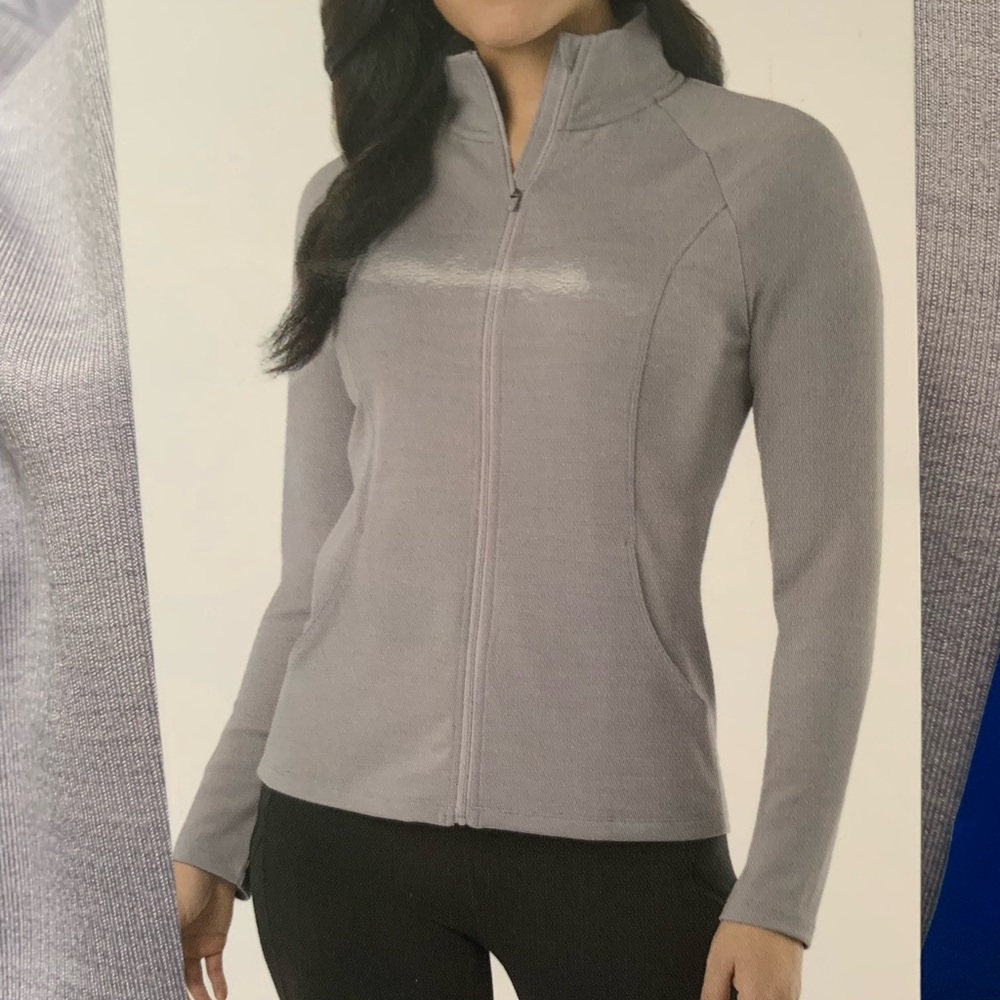 New 32 Degrees Heat Women’s Full zip Active Jacket, Purple, Size L